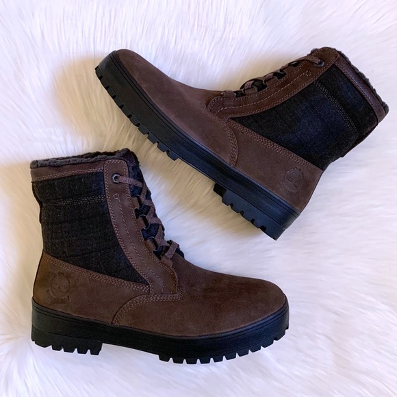 Timberland Brown Spruce Mountain Lined Waterproof Boots - Picture 2 of 7